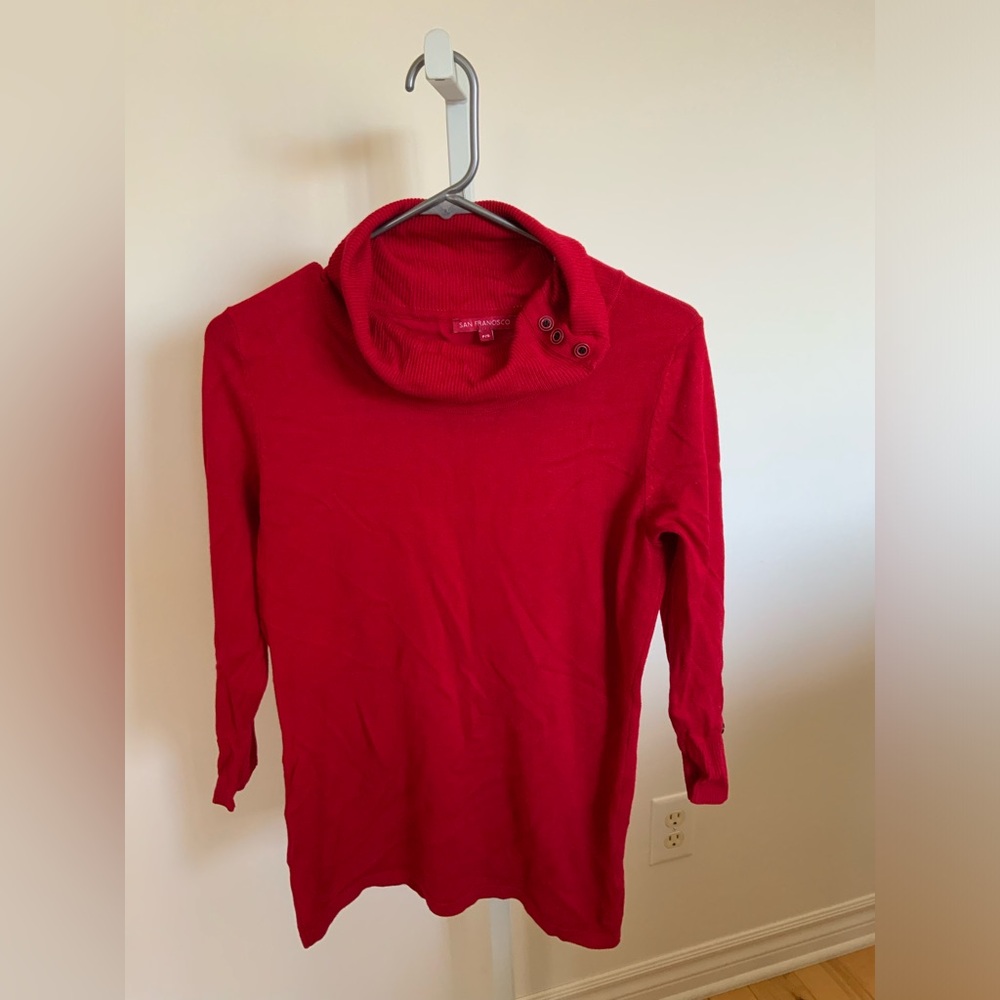 Red Turtleneck